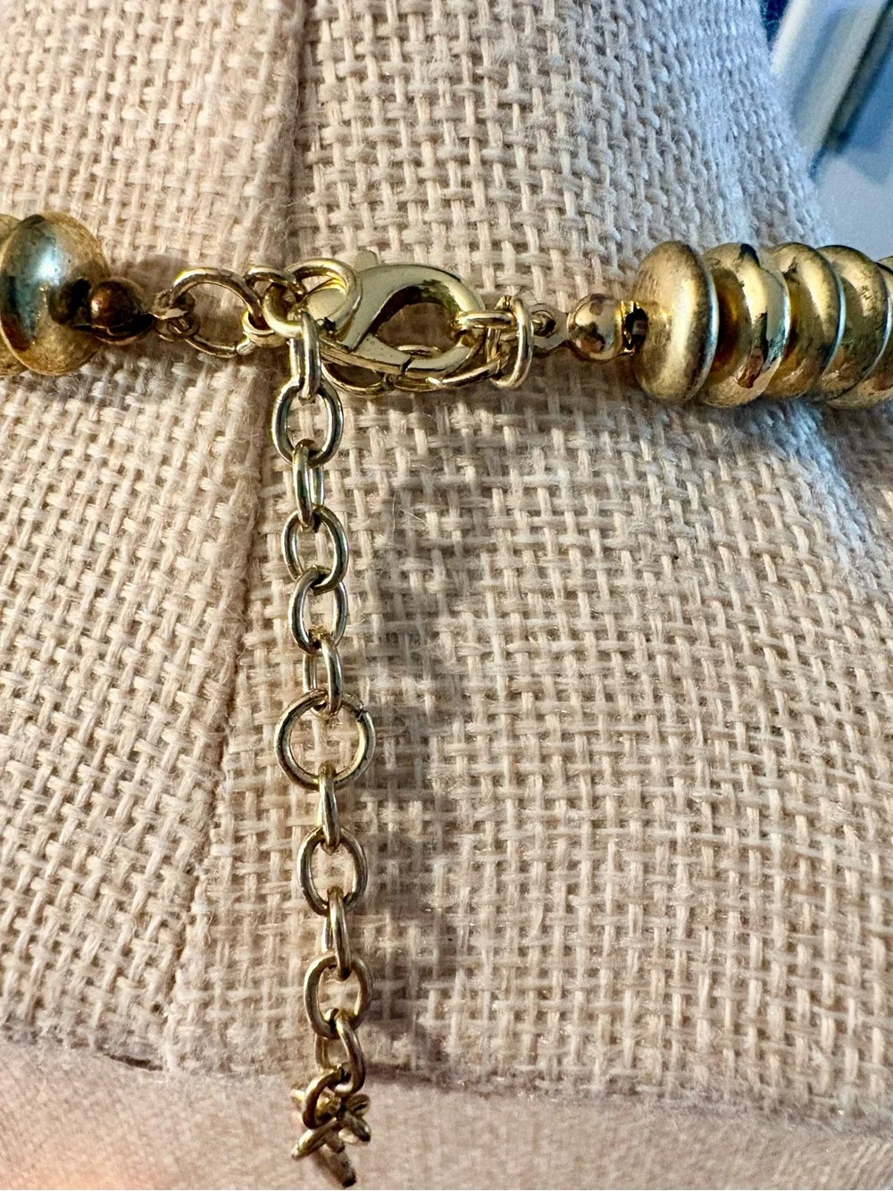 Baublebar Gold Disc Bead Necklace with Pavé Accents